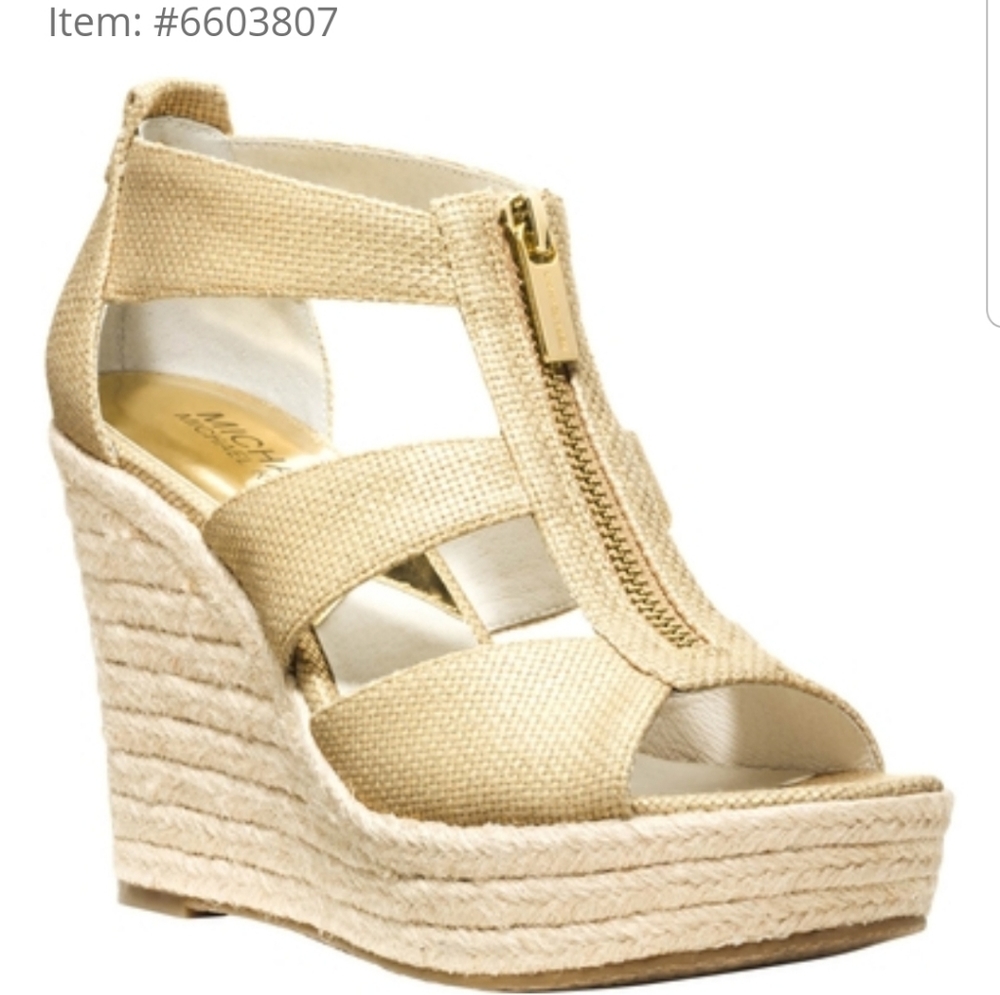 MICHAEL KORS DAMITA WEDGE SANDLES